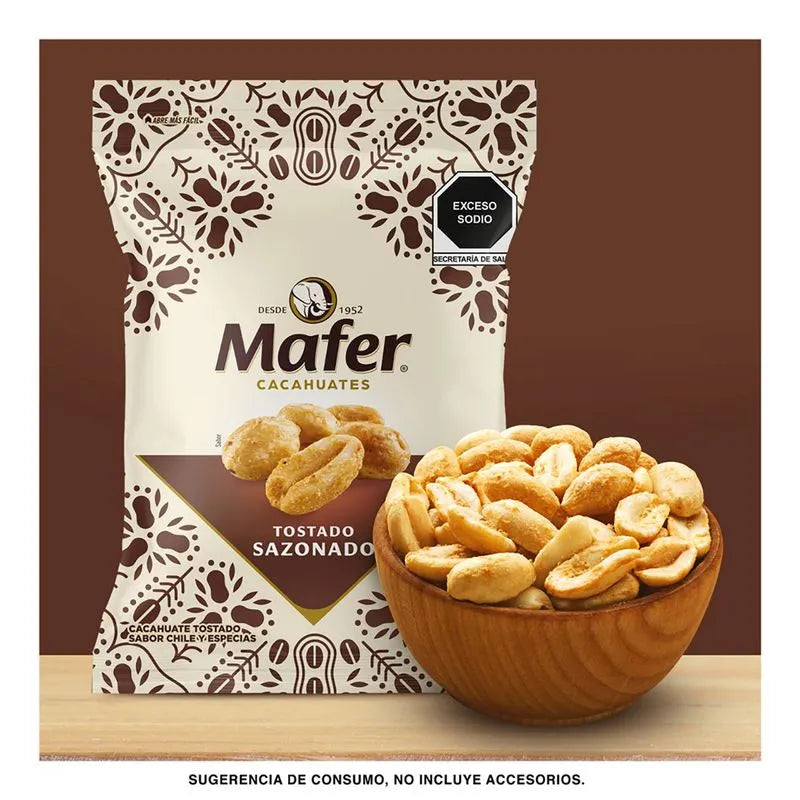 Cacahuate Mafer Tostado Sazonado 120 gr